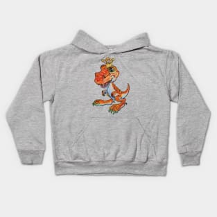 T-Rex: King of the Dinosaurs (Orange) Kids Hoodie